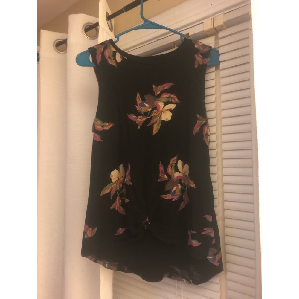 Black Floral Top